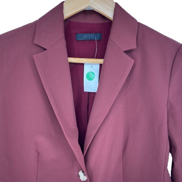 THE ROW Nopman Blazer Jacket Brick Red Maroon Size 4 Single Breasted Workwear - Picture 5 of 16